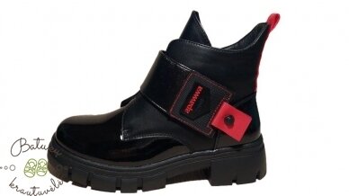 Apawwa aulinukai su plačiu lipuku (32-37) Black/Red 3