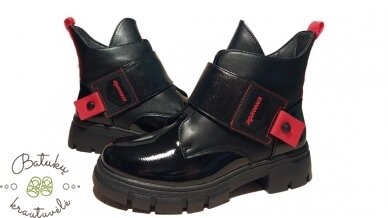 Apawwa aulinukai su plačiu lipuku (32-37) Black/Red 2