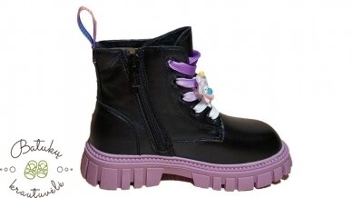 Apawwa aulinukai su violetiniu padu (26-31) Black/Purple 4