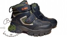 Clibee žieminiai batai su dviem lipukais (32-37) Black/Army green