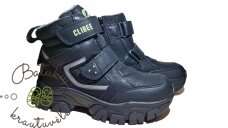 Clibee žieminiai batai su dviem lipukais (32-37) Black/Green