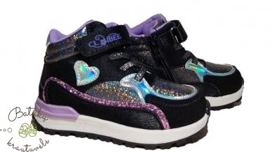 Clibee aulinukai su širdele (21-26) Black/Purple