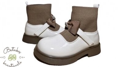 Clibee batukai su tekstiliniu auliuku (26-30) Beige 2