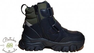 Clibee žieminiai batai su dviem lipukais (32-37) Black/Army green 3