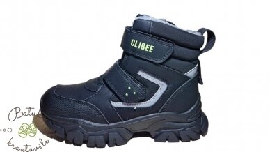 Clibee žieminiai batai su dviem lipukais (32-37) Black/Green 3