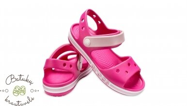 Crocs™ Kids' Bayanand Sandal Kid's, Electric Pink 2