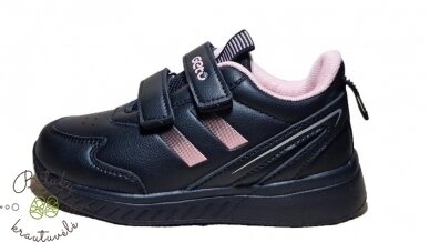 Gelteo kedukai su dviem juostelėm (26-31) Black/Pink 3