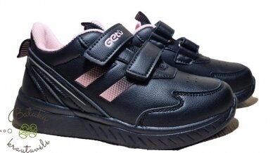 Gelteo kedukai su dviem juostelėm (26-31) Black/Pink