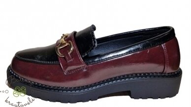 Les Arlesiennes moteriški batukai (36-41) Burgunde/Black 3