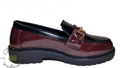 Les Arlesiennes moteriški batukai (36-41) Burgunde/Black 4