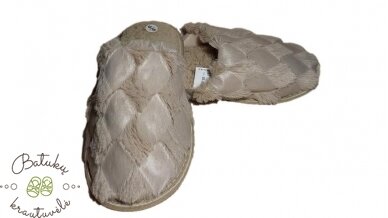 Moteriškos šlepetės (36-41) BEIGE 2