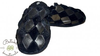 Moteriškos šlepetės (36-41) BLACK 2