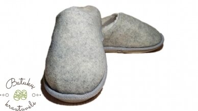 Moteriškos šlepetės (36-41) Light grey 2