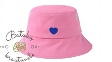 Vaikiška skrybėlaitė "Širdelė", Fuchsia