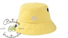 Vaikiška skrybėlaitė "Širdelė", Yellow