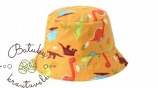 Vaikiška skrybėlaitė su dinozaurais, Orange