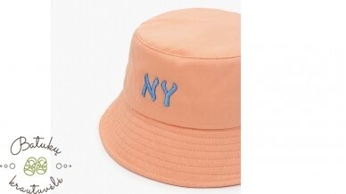 Vaikiška skrybėlaitė "NY", Peach 3